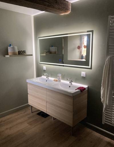 Rénovation d'une salle de bain par Le Pompon sur la Déco décoratrice d'intérieur UFDI Cherbourg 50